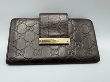 Gucci Wallet Purse Guccissima 181668-478442 Brown Gold Pre-Owned