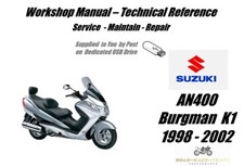Suzuki AN400 AN 400 Burgman K1