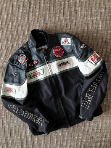 Giacca pelle probiker - giacca,