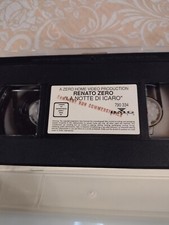 CAMPIONE NON COMMERCIABILE RENATO ZERO LA NOTTE DI ICARO RARA VHS 1991 OTTIMA