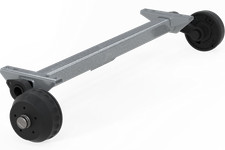 Knott asse frenato 1500 kg 1300 mm 5x112