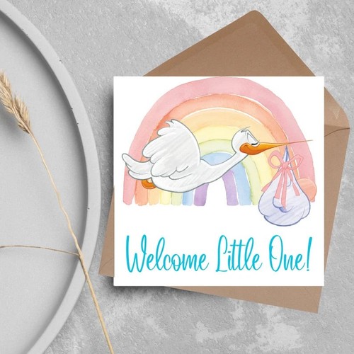 Biglietto auguri nuovo - nuovo, bambino