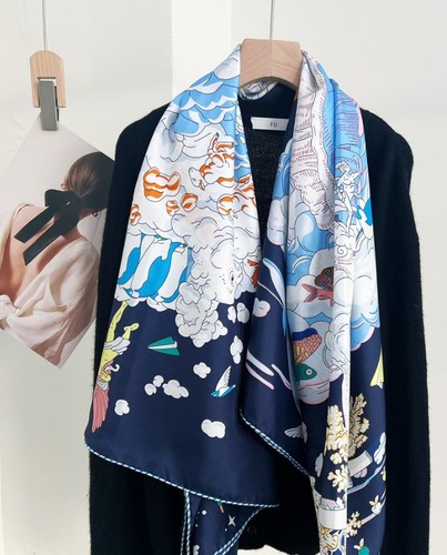 Sciarpa 100 pura seta - seta, twill