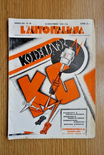 Rivista auto italiana 1931 - rivista,