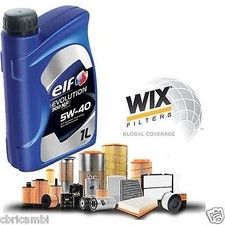 KIT TAGLIANDO 5 LT OLIO ELF 5w40 + 4 FILTRI NISSAN NOTE  1.5 DCI 90 CV del 2012