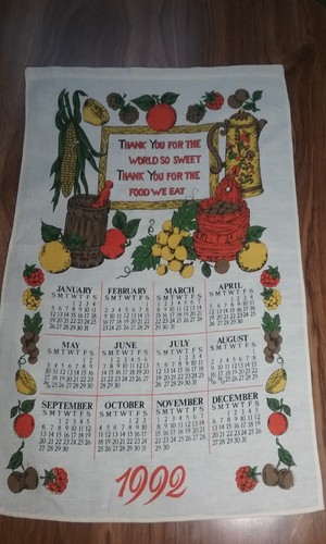 Asciugamano tè calendario - asciugamano,
