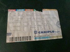 Biglietto Milan-Parma 1994-95 - Secondo Anello Arancio