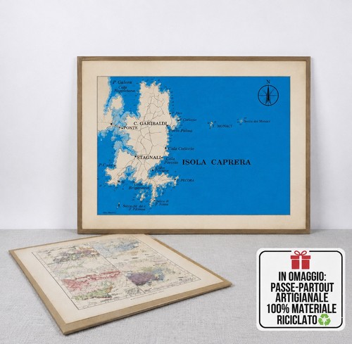 Caprera cartographic map