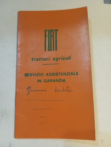 Libretto fiat trattori - libretto,