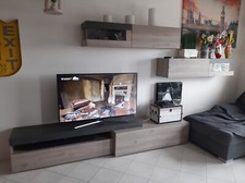 parete attrezzata soggiorno credenza pensili tavolo mensola