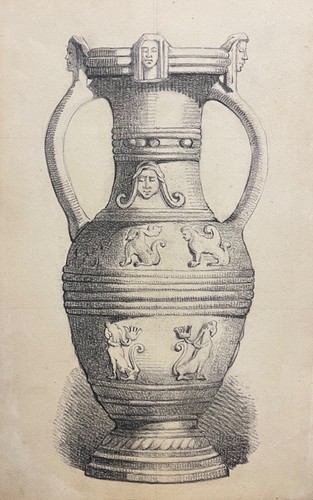 Vaso progetto disegno grafite - disegno,