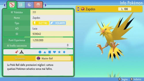 Zapdos shiny 6iv - 6iv, br