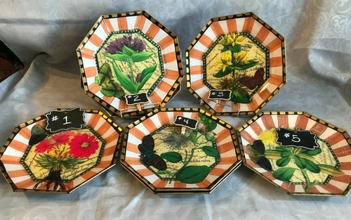 Piatti decoupage ottagonici - piatti,