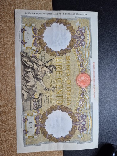 100 lire aquila 1932 - 100,