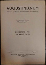 L'agiografia latina nei secoli