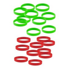 20 Pezzi Braccialetti In Silicone Bianco Braccialetto Di Gomma Moda