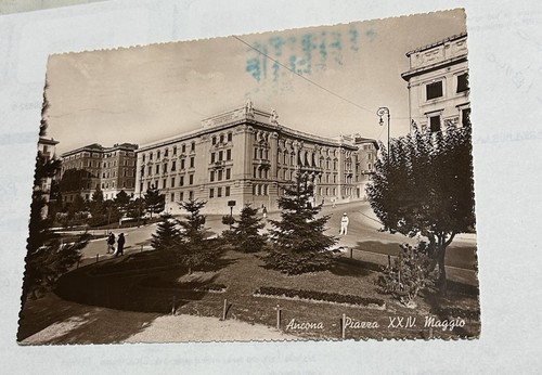Cartolina ancona piazza xxiv - ancona,
