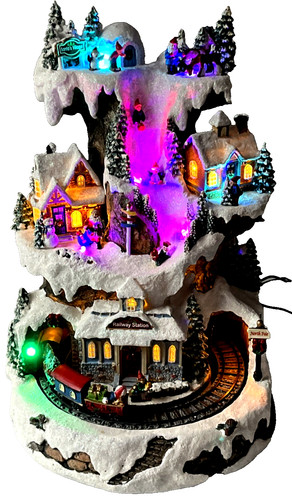 Villaggio sci natale musica - natale,
