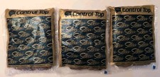 Vtg NOS Silkies 70502 Control Top Beige Support Legs Sz Queen XL-Honey 3 Pair