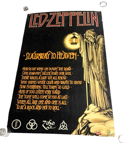 Poster led zeppelin stairway - zeppelin,