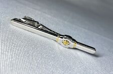 Spilla da bar vintage originale Dunhill cravatta clip logo combinazione oro e...