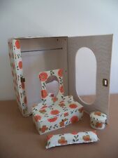 Armadio con petineuse e pouf per bambola casa bambole vestiti accessori vintage