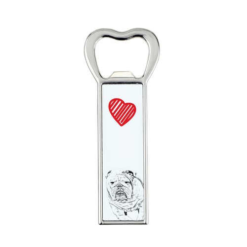 Bulldog inglese apriporta con
