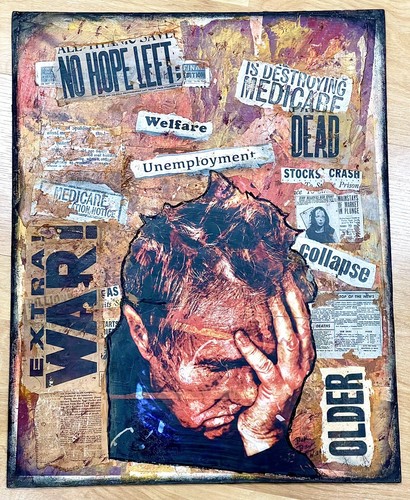 Collage astratto originale pop - collage,