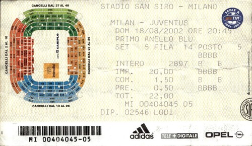 Biglietto stadio san siro - stadio,