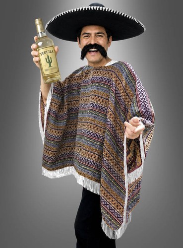 Poncho messicano deluxe xxxl - poncho,