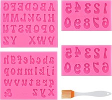 4 stampi a forma di lettere