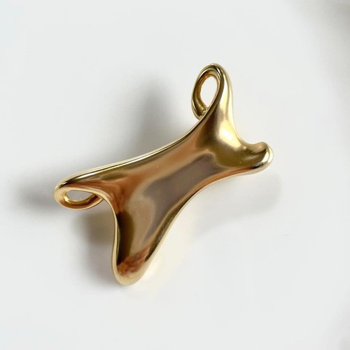 Quaglia vintage spilla oro