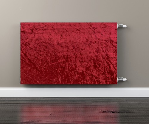 Velluto schiacciato rosso