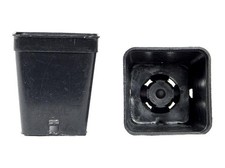 Vasi quadrati colore nero