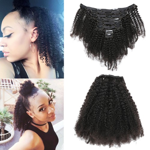 Afro kinky clip ricci in - clip,