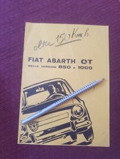 Original Brochure depliant FIAT ABARTH OT 850 1000 1600 OLANDA