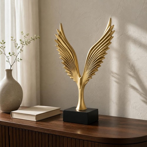 Scultura aquila dorata - scultura,