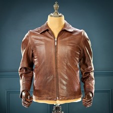 Giacca pelle bufalo vintage