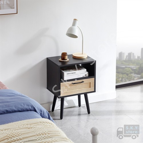 Comodino moderno rattan - in,