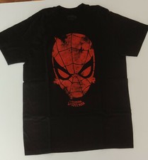 T-shirt Marvel Spiderman Nera logo Rosso Originale prodotto ufficiale