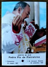 SANTINO PADRE PIO CON RELIQUIA CORONCINA SACRO CUORE GESU' @ SPLENDIDO @