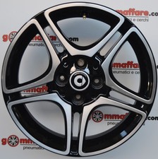 4 cerchi lega smart forfour fortwo r16 nero diamantato lt005899
