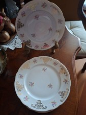 6 Piatti Da Dessert Porcellana Bavaria Schirnding Vintage