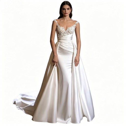 Abito sposa lungo treno - abito,