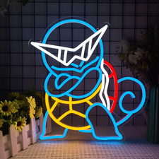Neon squirtle insegna led - squirtle,