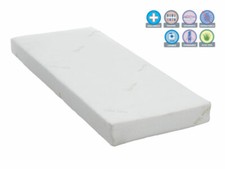 Materasso Lettino Culla 125 x 60x H10 Ortopedico, Sfoderabile Anallergico