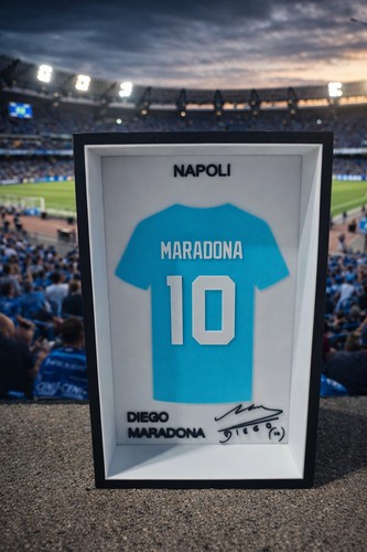 Cornice con maglia maradona - con,