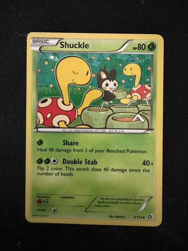 Shuckle 113 uncommon - shuckle, 3/113