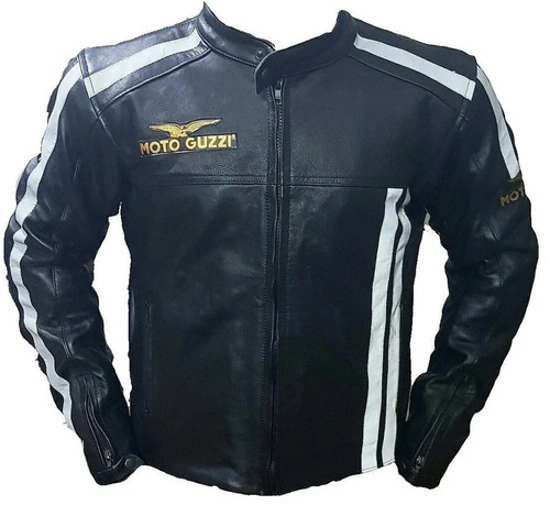 Giacca moto guzzi pelle - giacca,