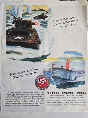 1945 uss stati uniti acciaio - stati,